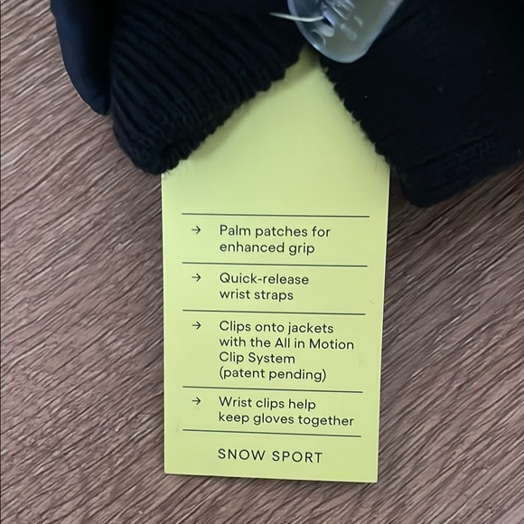 Brand New all in motion Black Snow Sport Mittens (price/pair; multiple sizes av) - Picture 5 of 11
